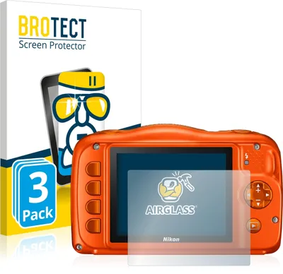 Produktbild von 3x BROTECT Schutzglas für Nikon Coolpix W150 Schutzfolie Panzer Folie Glas Display Schutz klar
