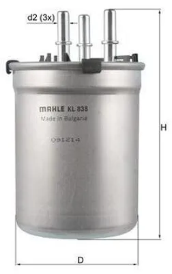 Obrázek produktu pro Palivový filtr KNECHT KL 838