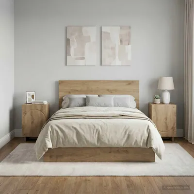 Image de vidaXL Table de chevet, lot de 2, chêne artisanal, 33,5 x 34,5 x 50 cm