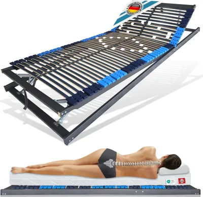 Produktbild von Lattenrost Schulter 70x200 cm 42 Leisten 7,5 Hoch verstellbar Härtegradverstellung Schulter & Rücken