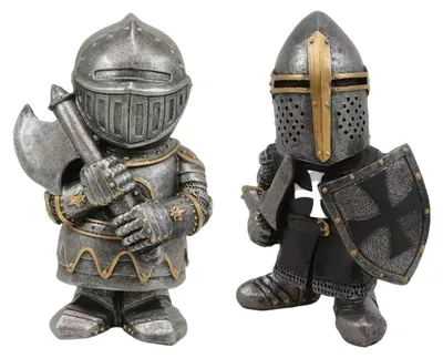 Zdjęcie produktu dla LIULINY Statuetka Rycerza Wodoodporna Żywica 12,5cm Ogród