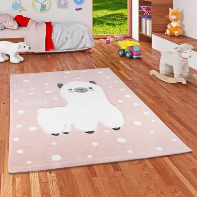 Produktbild von Kinder Teppich Maui Kids Alpaka Rosa, Größe:120x170 cm