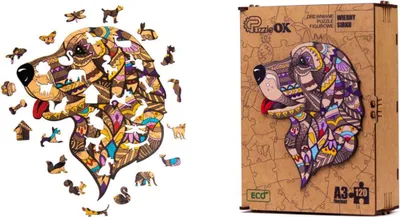 Produktbild von Holzpuzzle Loyal Dog Puzzle Sirko Pua3-03519