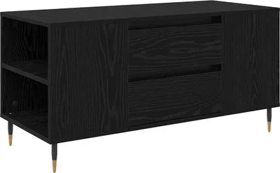 Zdjęcie produktu dla vidaXL Stolik kawowy o wyglądzie czarnego dębu 102 x 44,5 x 50 cm