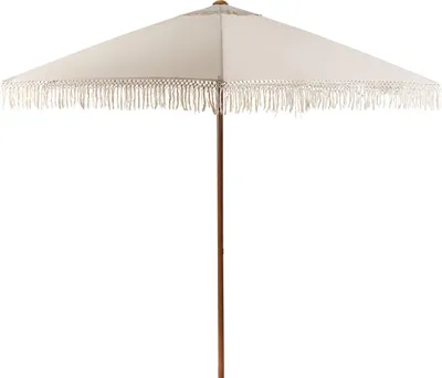 Zdjęcie produktu dla BELIANI Parasol ogrodowy beżowy materiał poliestrowy rura ze stali ⌀ 258 cm nowoczesny