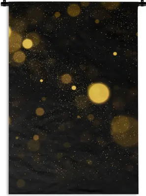 Produktbild von MuchoWow® Wandteppich Wandbehang Gold - Abstrakt - Luxus - Schwarz 60x90 cm Tapisserie Dekoration Wandtuch - Foto-Teppich - Abwaschbar
