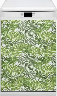 Produktbild von Dekorative Magnetmatte Küche Geschirrspüle 45x80 cm Magnet für Spülmaschine - Blätter Handfläche