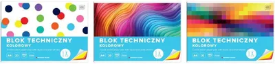 Produktbild von Blok techniczny kolor A4/20K barwiony w m. (5szt)