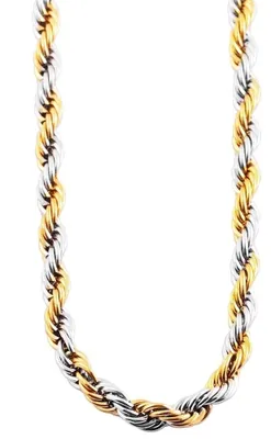 Produktbild von Akzent Edelstahl Damen Kordelkette, Länge: 50 cm / Stärke: 4 mm