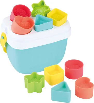 Image de Playgo Vormenstoof Emmer met Vormen - 12dlg.