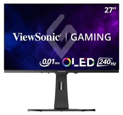 Produktbild von Viewsonic XG272-2K-OLED, 68,6 cm (27"), 2560 x 1440 Pixel, Quad HD, OLED, 0,01 ms, Schwarz, Weiß