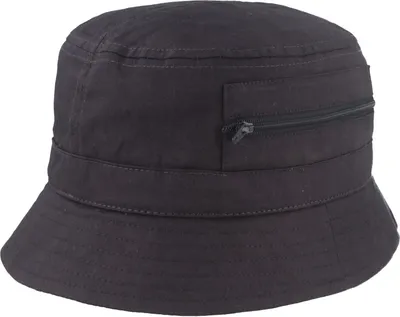 Fiebig Fischer-Hut mit 2 Taschen aus Baumwolle in blau