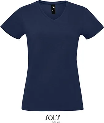 Produktbild von SOLs 02941 | Damen Imperial V-Neck Women T-Shirt - V-Ausschnitt - Farbe: French Navy - Größe: XXL