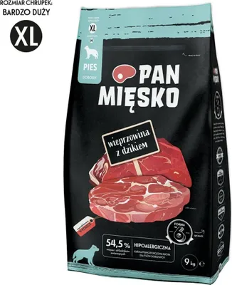 Zdjęcie produktu dla Pan Wieprzowina z dzikiem XL - Karma sucha dla psa - 9kg