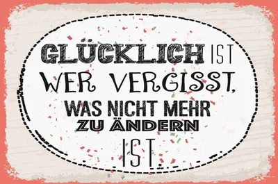 Produktbild von vianmo Holzschild 20x30 cm Glücklich wer vergisst