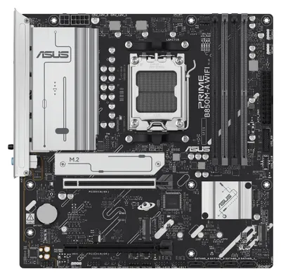 Obrázok produktu pre ASUS PRIME B850M-A WIFI, AMD, Pätica AM5, AMD Ryzen 7000 Series, AMD Ryzen 8000 Series, AMD Ryzen 9000 Series, DDR5-SDRAM, 256 GB, DIMM