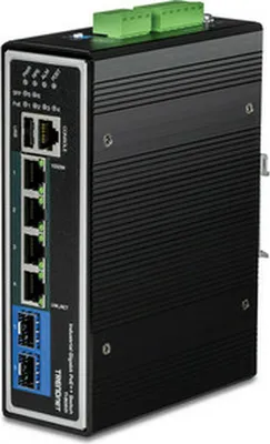 Obrázok produktu pre Trendnet TI-BG62I Sieťový prepínač spravovaný L2+ Gigabit Ethernet (10/100/1000) napájanie cez Ethernet (PoE) čierny