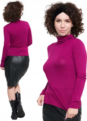 Produktbild von Moraj | Elegante Damenbluse - Größe M - Langarm - Dünner Rollkragen - Freizeitbekleidung