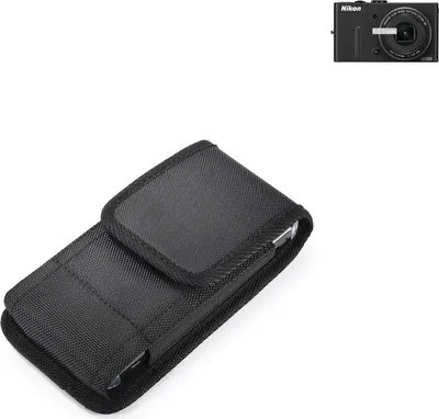 Produktbild von Holster Gürteltasche kompatibel mit Nikon Coolpix P310 Holster Gürtel Tasche wasserabweisend Handy Hülle Schutz Hülle Outdoor schwarz K-S-Trade