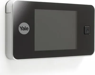 Zdjęcie produktu dla Cyfrowy wizjer do drzwi Yale DDV500, ekran LCD 3.2", kąt widzenia 105 stopni, do drzwi 38mm-110mm