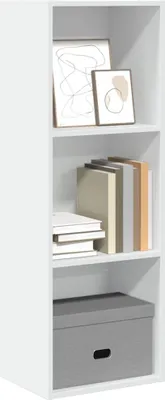 Obrázok produktu pre Maison Exclusive - Knižnica Biela 40x30x114 cm Drevený materiál