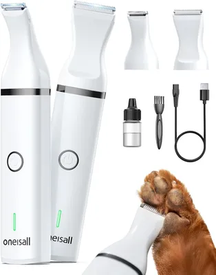 Productafbeelding van Poottrimmer voor honden en katten - 2-in-1 oplaadbare trimmer met 2 standen - extra stil
