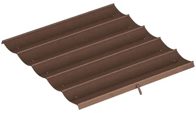 Image de Toit de remplacement pour pergola - 3 x 3 mètres - Polyester - Rétractable - Avec orifices de drainage - Résistant aux intempéries - Marron café