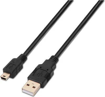 Image de Aisens - câble usb 2.0, type a/m-mini b/m, noir, 0,5m