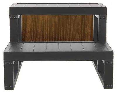 Zdjęcie produktu dla Schody do basenu, wymiary 60 x 54 x 42,3 cm, materiał WPC, 2 stopnie, wolnostojące, waga brutto 13 kg