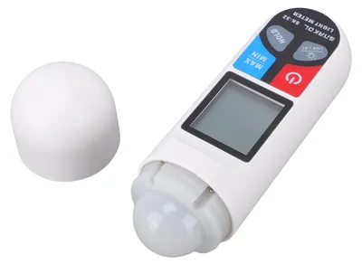 Obrázek produktu pro Digitální expozimetr a luxmetr s vysokou přesností (0,1 až 200 000 luxů) – přenosný měřič jasu s LCD displejem, funkcí zadržení údajů a automatickým vypínáním pro domácnost, kancelář i studio