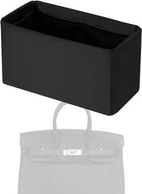 Immagine prodotto di Organizer interno in seta per borse Birkin, 20/25/30/35/40 cm, nero