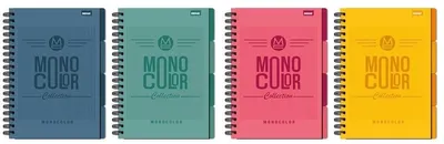 Zdjęcie produktu dla Kołozeszyt B5 96 kartek w kratkę Monocolor