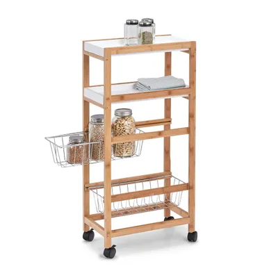 Produktbild von Zeller Kuchenwagen - Schmal - Ausziehbare Korbe - 40 x 83 cm