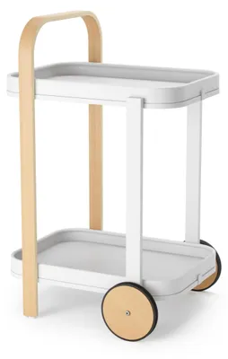 Obrázek produktu pro Zvonekwood servírovací vozík bílý/natur