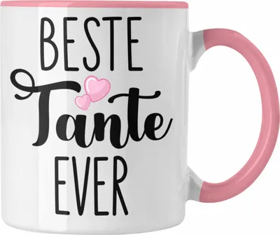 Produktbild von Trendation - Beste Tante Ever Tasse Geschenk Geburtstag Weihnachten Lustig Geschenkideen von Nichte (Rosa)