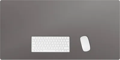 Produktbild von Farbe Grau – Schreibtischunterlage – Rutschfeste Tischunterlage – Schreibtischmatte für Büro & Zuhause – Schreibunterlage – Mauspad – Tischmatte – 100 x 50 cm
