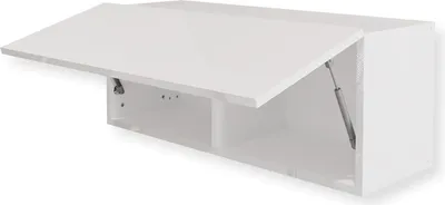 Produktbild von Hängeschrank Schrank Hochglanz Weiß 90 x 35 x 32 cm (BxHxT) Wandschrank für Wohnzimmer Klapphängeschrank Wandregal Aktenschrank Oberschrank