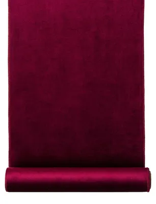Produktbild von 1 Rolle SAMT Dekostoff. Tischläufer, Tischband 35cm/1,8m FUCHSIA