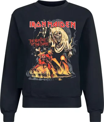 Produktbild von Iron Maiden Sweatshirt Herren The number of the beast schwarz M