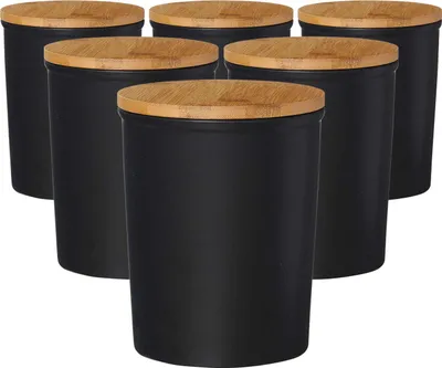 Produktbild von Ritzenhoff & Breker Jasper Vorratsdose 1,8 l schwarz 6er Set