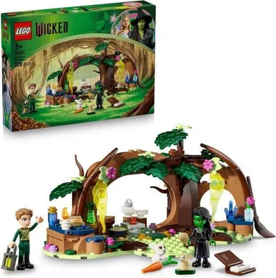 Produktbild von LEGO Wicked Elphabas Versteck, Bauspielzeug für Kinder ab 7 Jahren, Mini-Puppen, Fiyero und Elphaba Rollenspiel