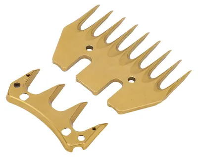 Schafschermesser 9 Zähne 10 mm Abstand goldbeschichtet
