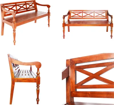 Obrázok produktu pre vidaXL Batavia lavica tmavohnedá 123 cm z masívneho dreva mahagón - Lavica - Lavice - Drevené lavice - Drevené lavice