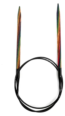 Produktbild von Lana Grossa - Rundstricknadel Design-Holz multicolor Ed. 2021 80cm 3,5mm