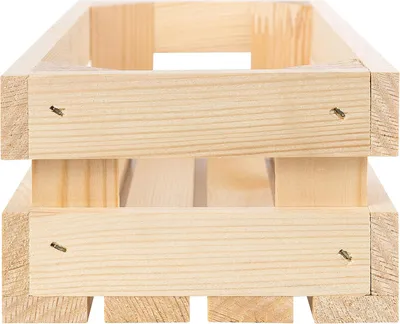 Immagine prodotto di Creative Deco Cassetta in Legno Colore Naturale 34x14x9cm | Cassette Legno Contenitore Portaoggetti per Giochi e Vestiti | Cassetta Legno Decorazione