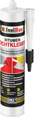 Produktbild von Isolbau Bitumen-Dichtkleber - 1 x 310 ml Klebstoff & Dichtmasse für Montage & Reparatur von Bitumen-Schindeln - Schwarz