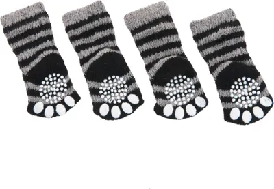 Produktbild von Karlie Doggy Socks schwarz-grau, Größe: L