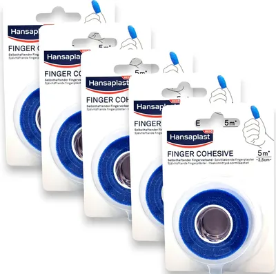 Produktbild von 5x Hansaplast Fingerverband 5x 5 m : 2,5 cm