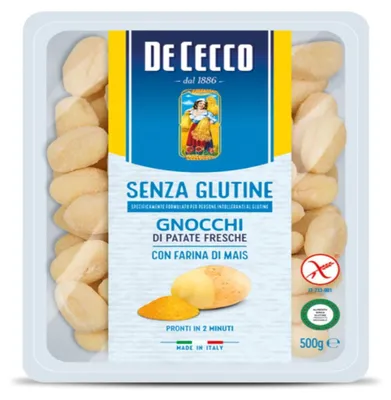 Zdjęcie produktu dla Gnocchi bezglutenowe Senza Glutine 500g - De Cecco