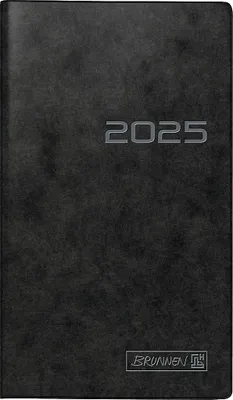 Produktbild von 2025 Brunnen Taschenkalender9x15cm schwarz